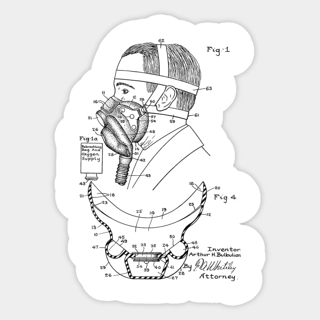 Aviation Mask Sticker by TheYoungDesigns